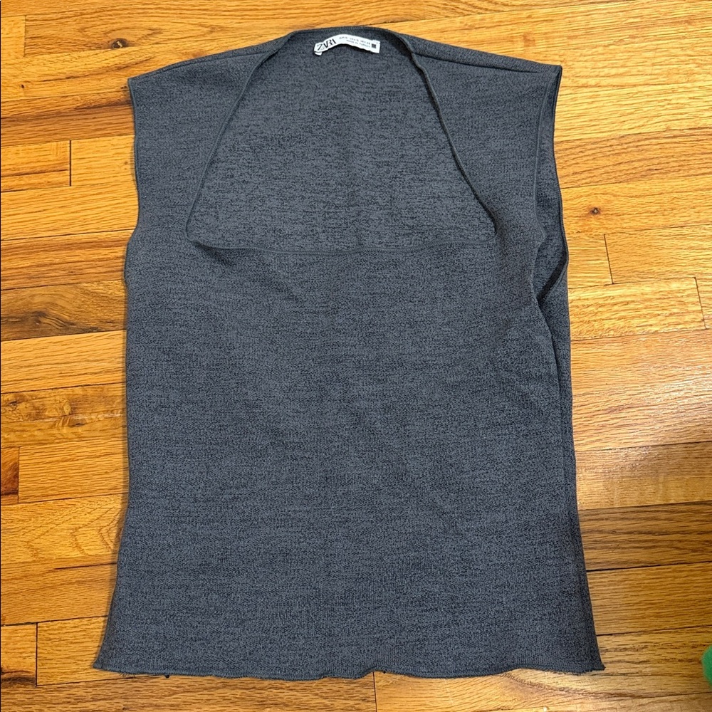 Zara Charcoal Gray Women's Tank Top
